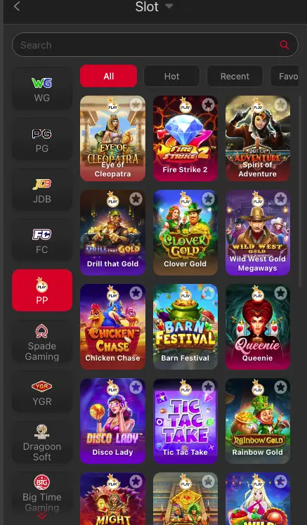 games and catogried in ac777